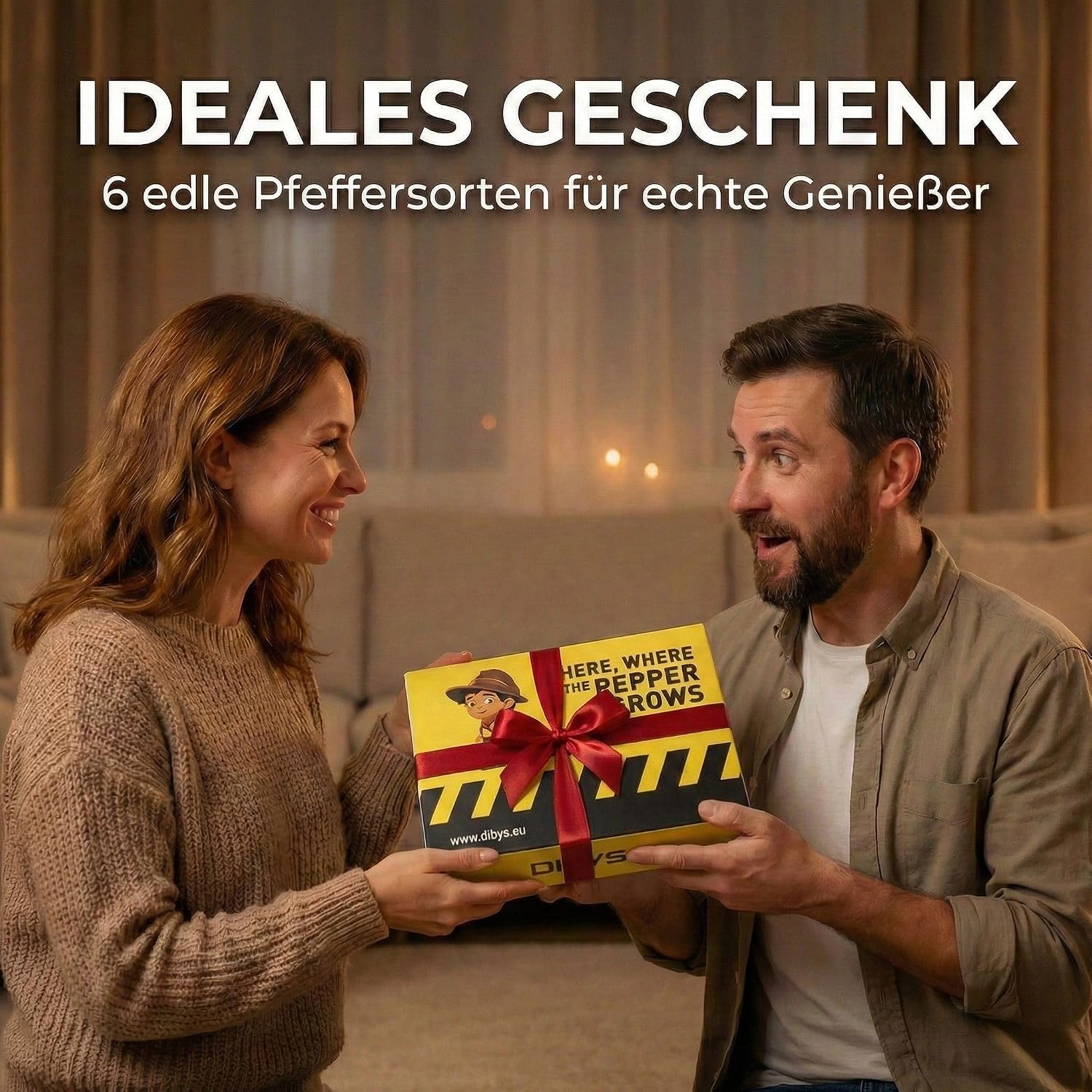 Thumbnail 5 de DIBYS Pfeffer Gewürze Set 6x – Geschenkset Pfeffer-Variationen im Reagenzglas