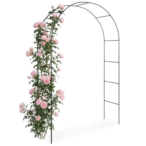TecTake Arco giardino in ferro per rampicanti - supporto robusto per rose e altri rampicanti