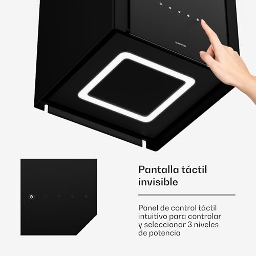 Detalle de Klarstein Velaire: Campana extractora de techo A++ con 601 m³/h y altura ajustable