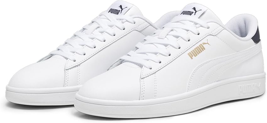 Detalle 2 de PUMA Smash 3.0 Zapatillas 37 EU, White Navy Gold