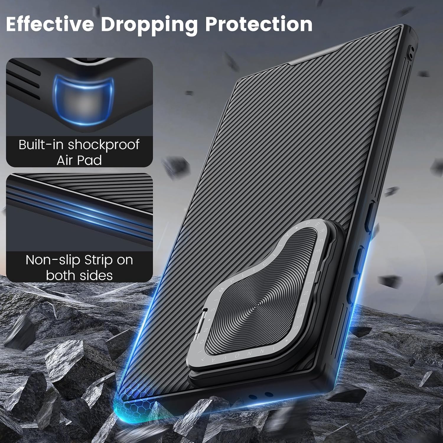 Thumbnail 5 de Nillkin Hülle für Samsung Galaxy S24 Ultra – CamShield MagSafe Hülle mit Kickstand, Schwarz
