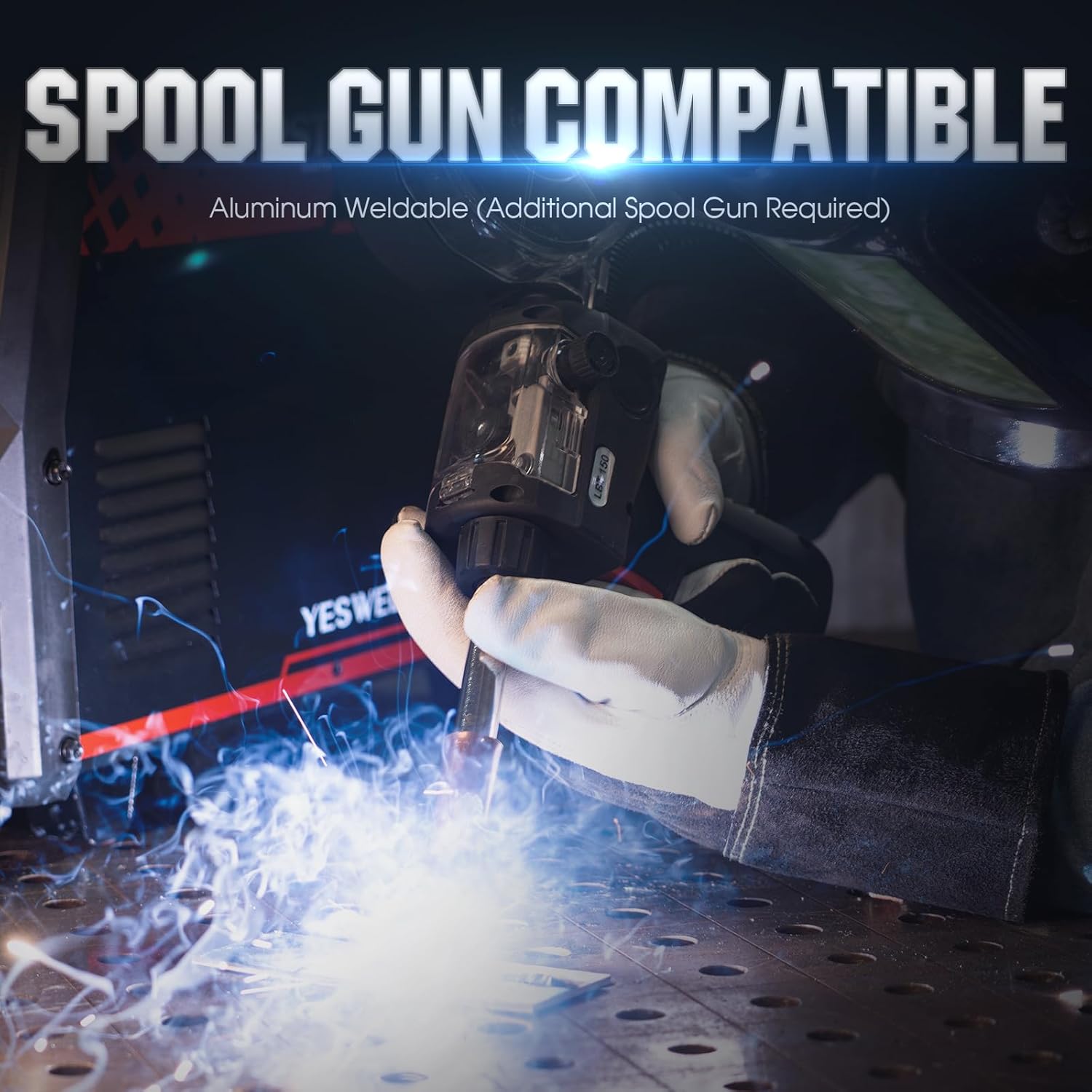 Detalle de YESWELDER Firstess SP200: 7-in-1 MIG Welder for Home, Auto & Fabrication