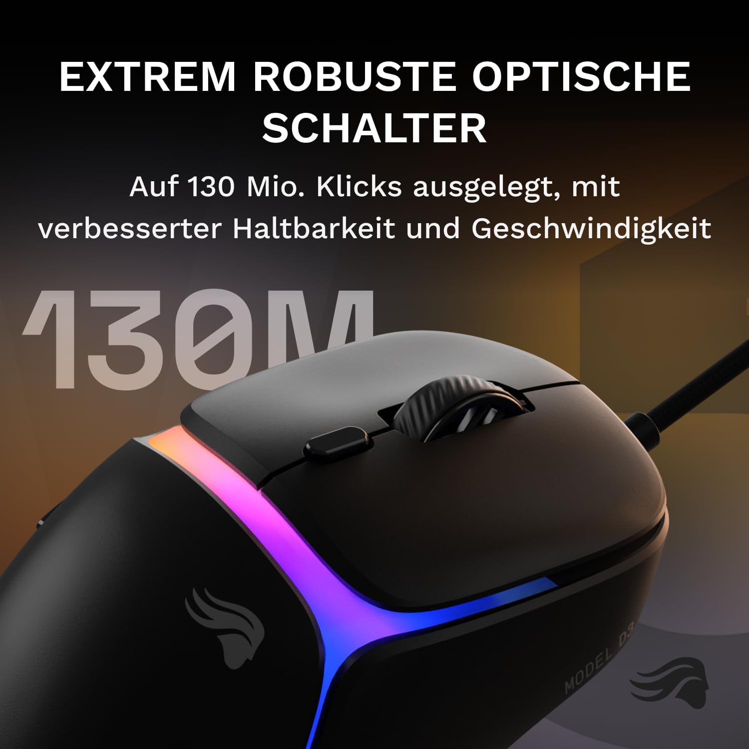 Detalle 2 de Glorious Model D3 Gaming-Maus 57 g