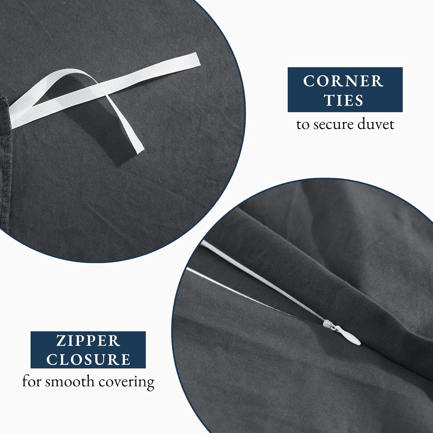 Detalle 2 de LANE LINEN Double Duvet Cover Set 200x200