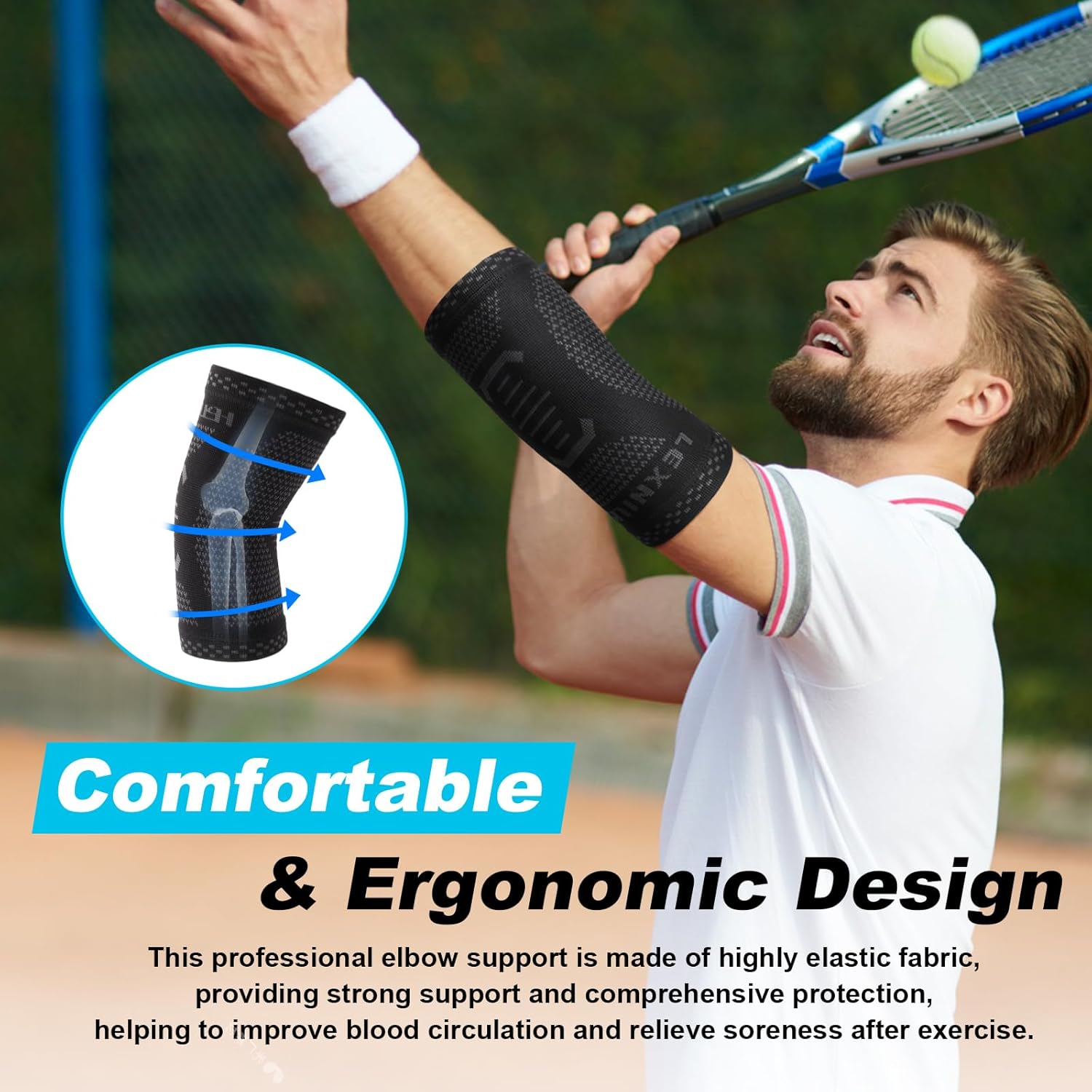 Thumbnail 4 de Lexniush Elbow Support for Tennis & Golf