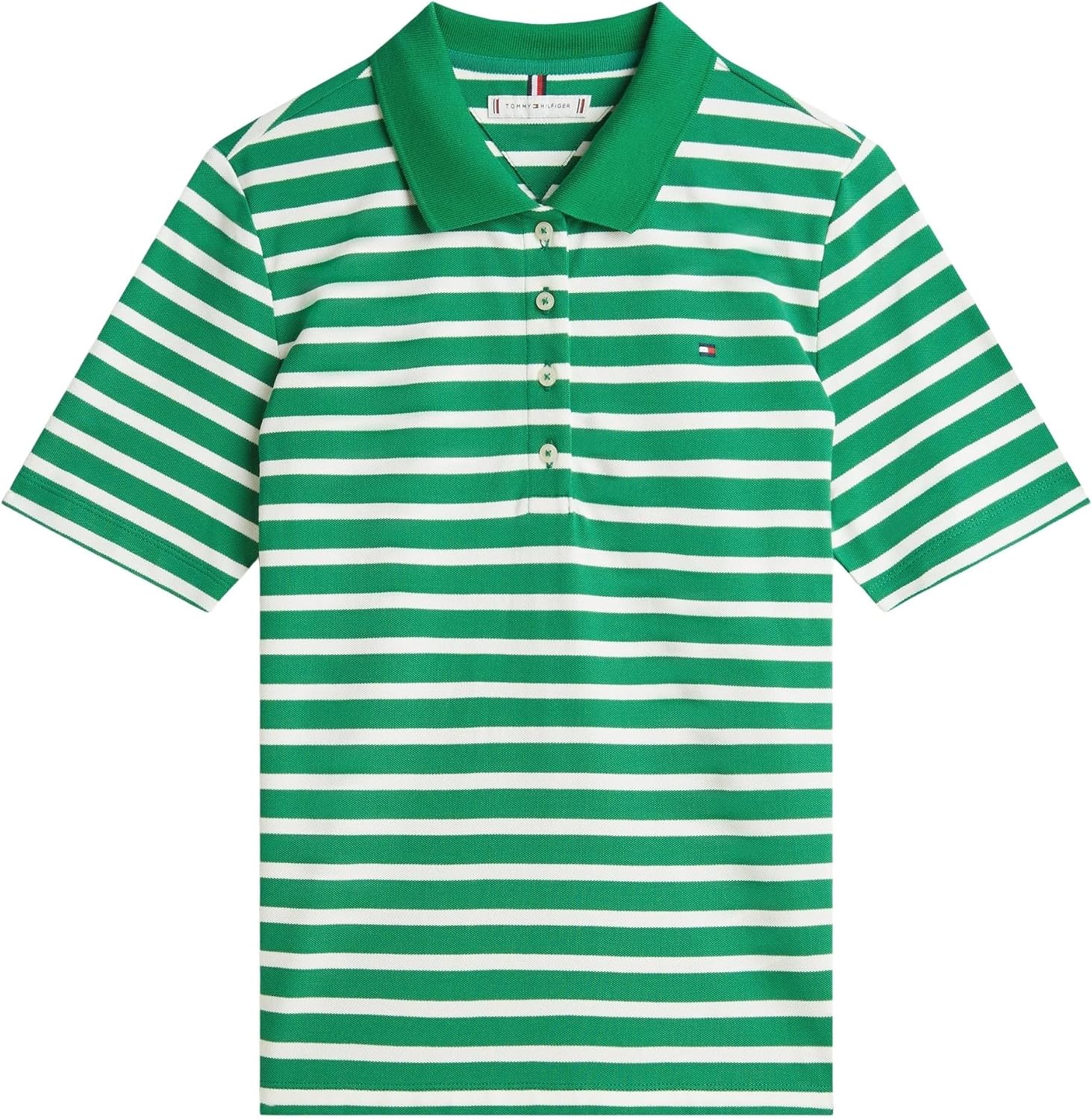 Detalle de Tommy Hilfiger 1985 REG Pique Polo SS – Regular-Fit Polo aus Bio-Baumwolle