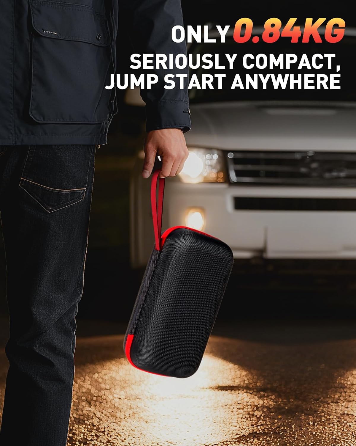 Detalle de NHOWIN Portable Jump Starter 4000A