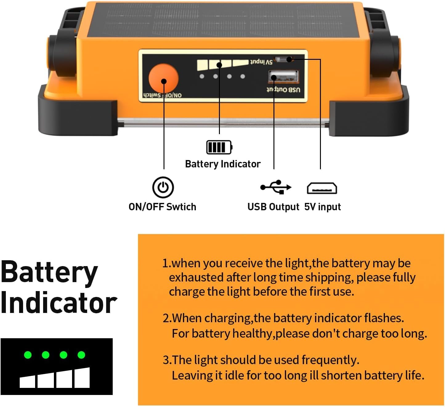 Detalle 2 de Dancingboar LED work light 2 pack