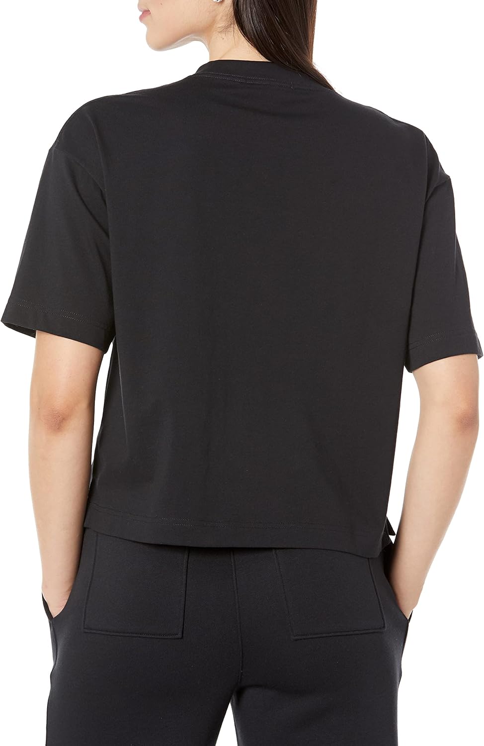 Detalle de Amazon Essentials Women's Organic Cotton Drop-Shoulder Relaxed Boxy Short-Sleeved T-Shirt (Plus Size)