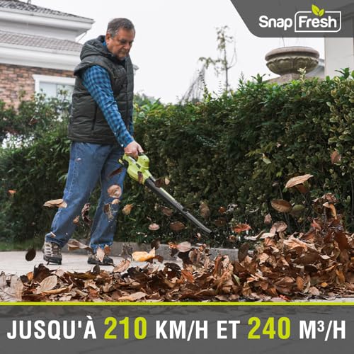Thumbnail 1 de SnapFresh Souffleur Batterie 20V Léger 1,2 kg – Souffleur de feuilles sans fil, turbo 210 km/h