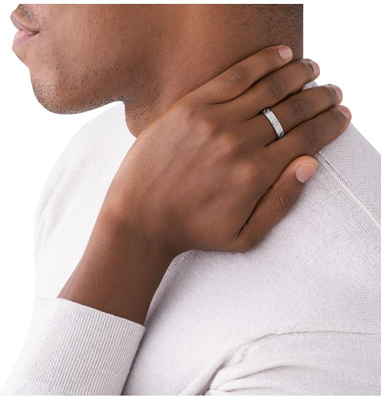 Thumbnail 2 de Emporio Armani bague pour homme en acier inoxydable finition brossée (argent)