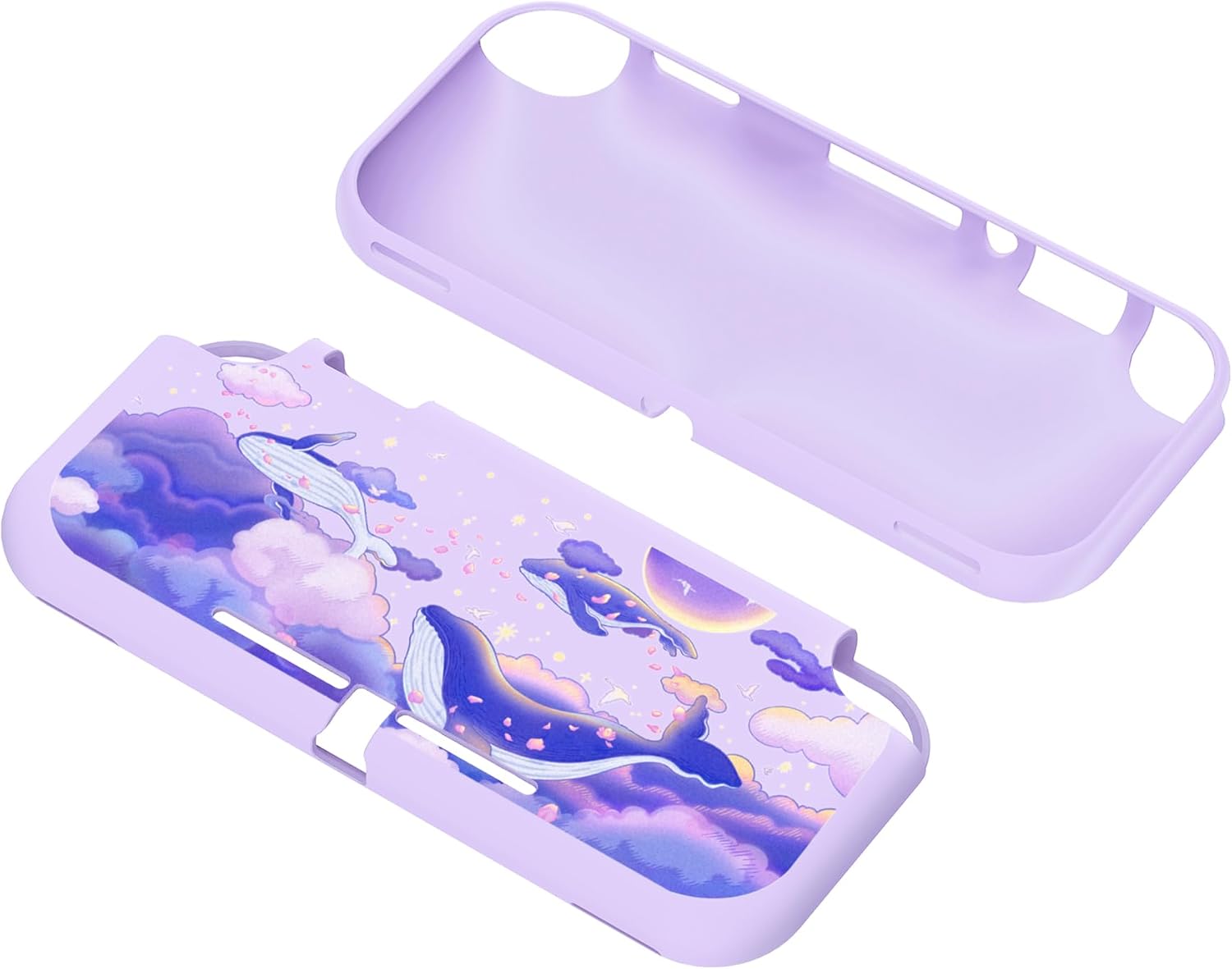 Detalle de PlayVita Custom Protective Case for Nintendo Switch Lite — Whale in Dream