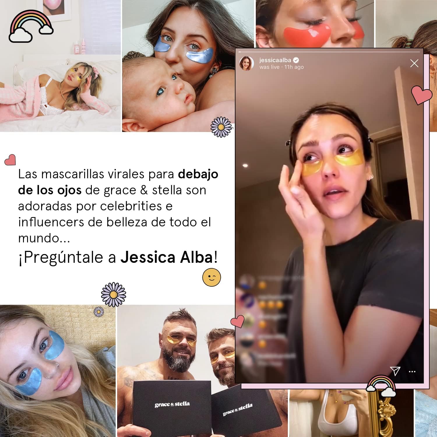 Thumbnail 5 de Grace & Stella Parches Ojos Antiarrugas - Vegan 🌸
