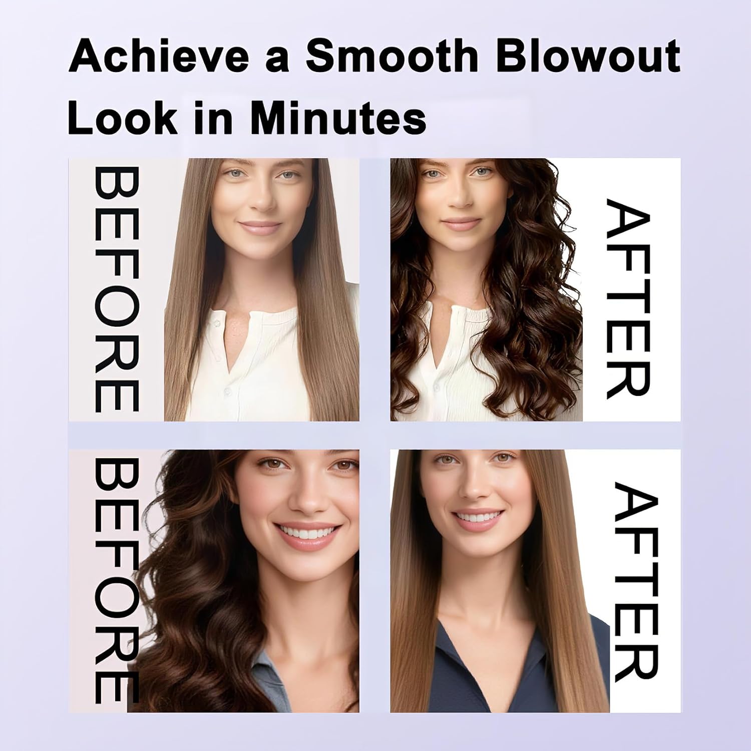 Thumbnail 1 de Wavy Chic Heated Thermal Brush (180°C constant heat) with Negative Ion, UK plug, Pink