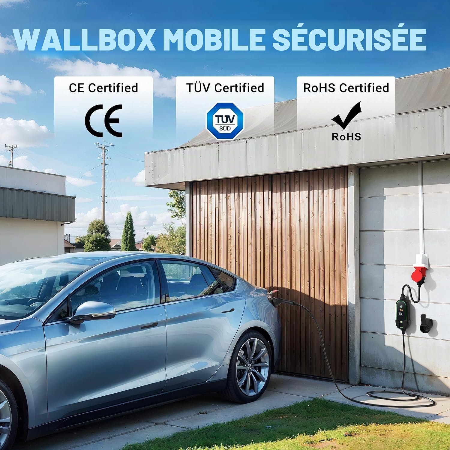 Thumbnail 1 de Tera Mobile Wallbox Type-2 Portable 11 kW – charge rapide et flexible sans installation