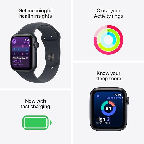 Detalle de Apple Watch SE 3 (GPS, 40mm) with Starlight Aluminum & Sport Band: A Practical Fitness & Health Smartwatch