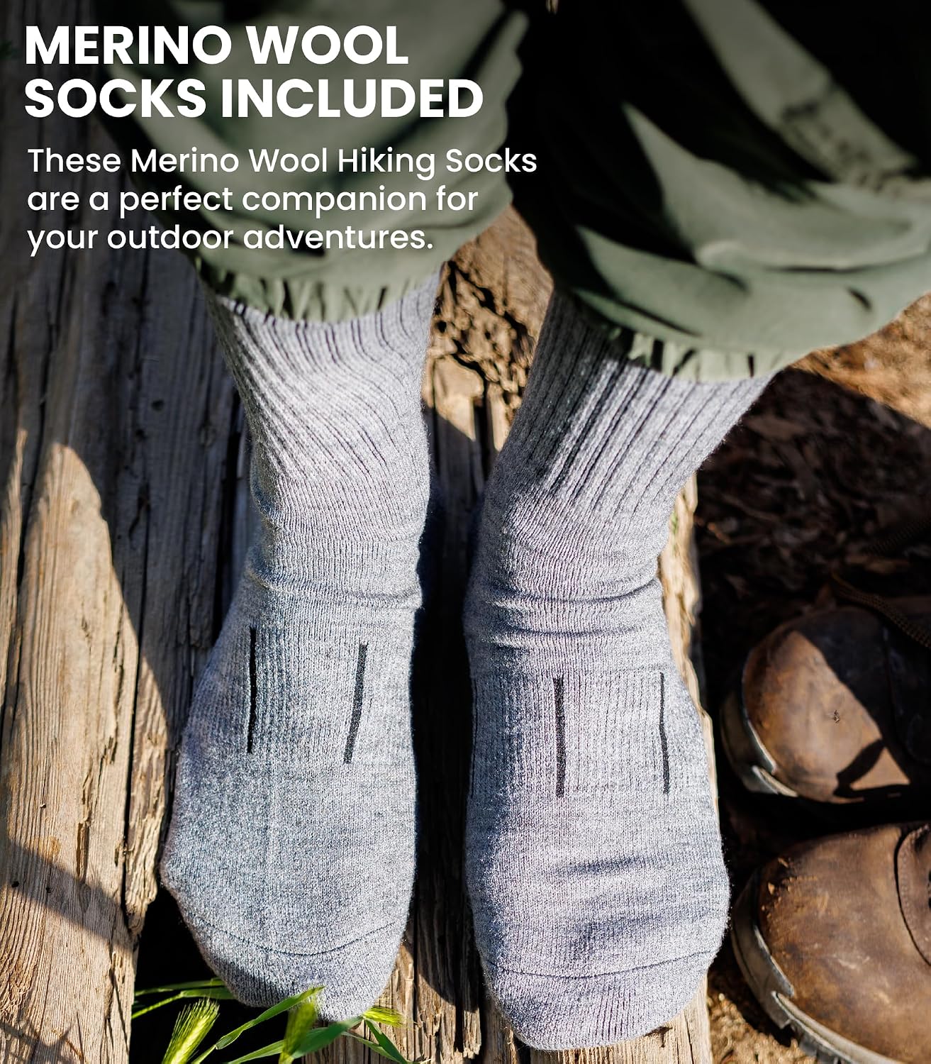 Detalle 2 de Merino.tech Merino Wool Base Layer Women Set – Heavyweight to Midweight (Top + Bottom) with Socks