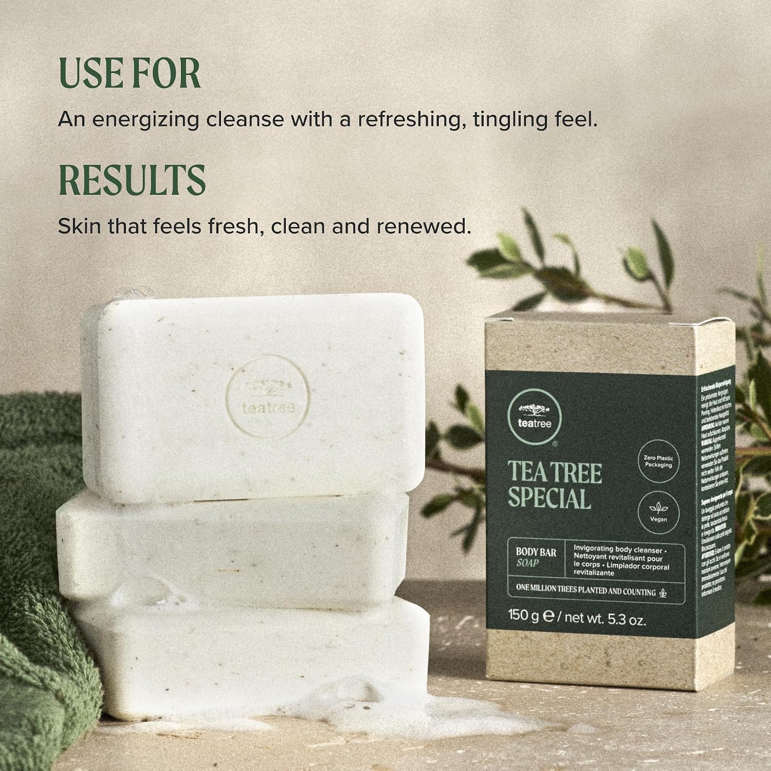 Thumbnail 6 de Tea Tree TTB-150 Body Bar Soap with Parsley Flake Exfoliation