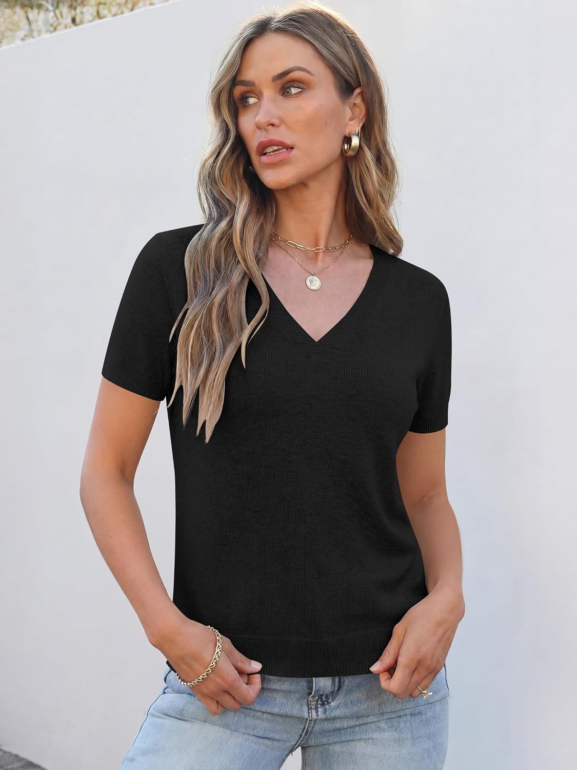 Thumbnail 5 de ANRABESS Women's Sweater Top, Wool Blend