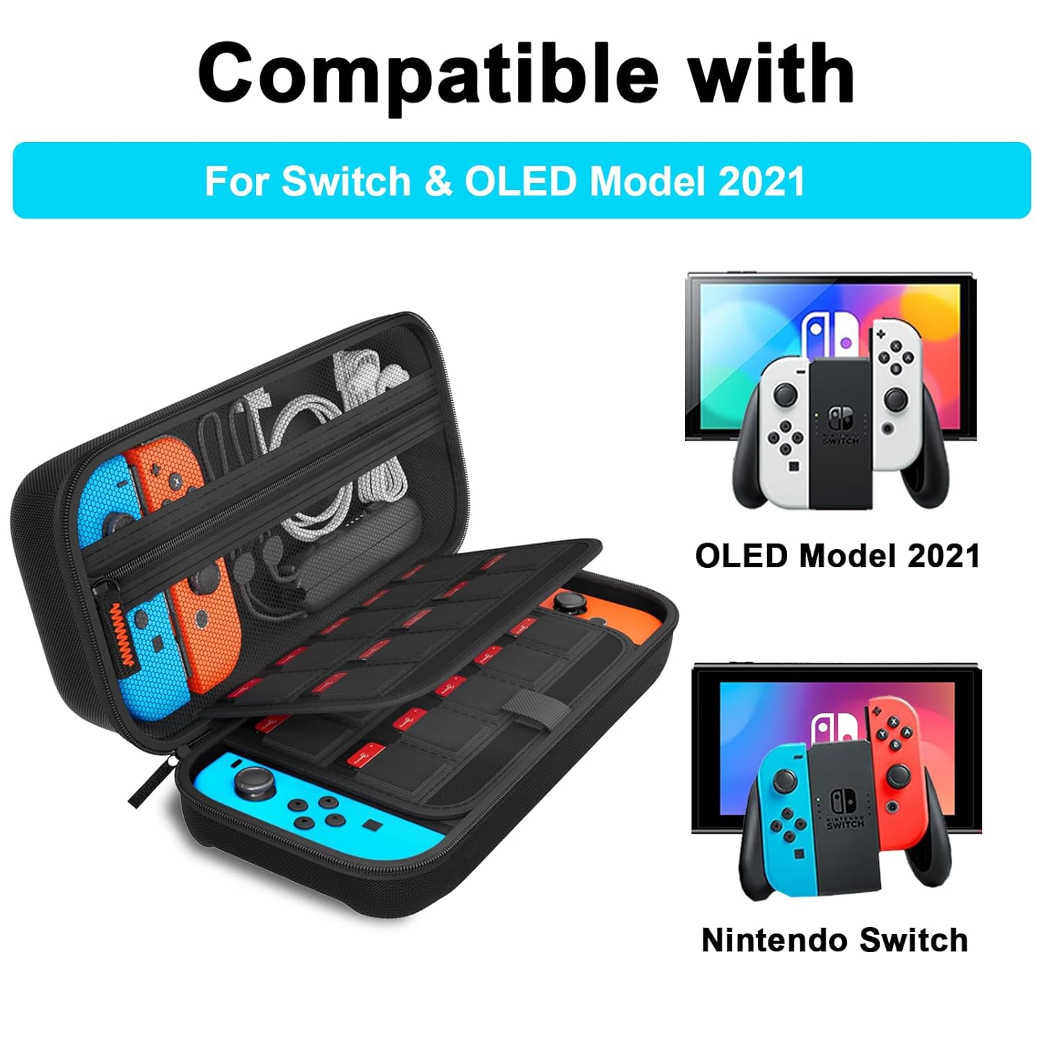 Thumbnail 5 de daydayup Tasche Switch Hülle 20 Spiele