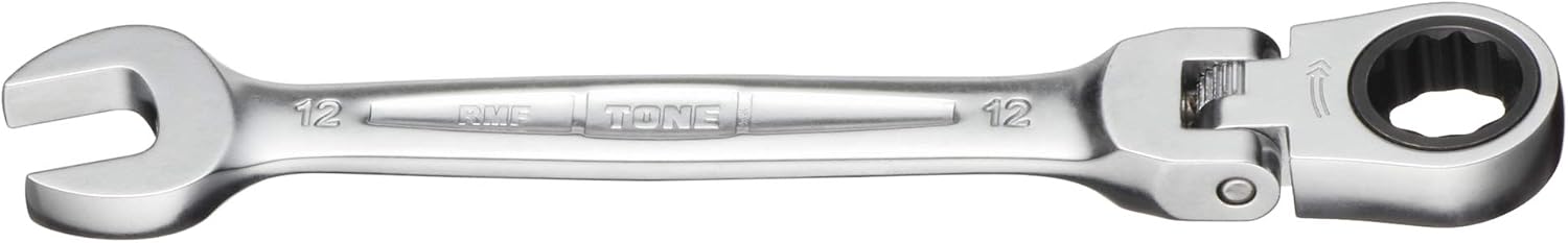 Detalle de トネ(TONE) RMF-13 首振ラチェットめがねレンチ 二面幅13mm・全長154mm