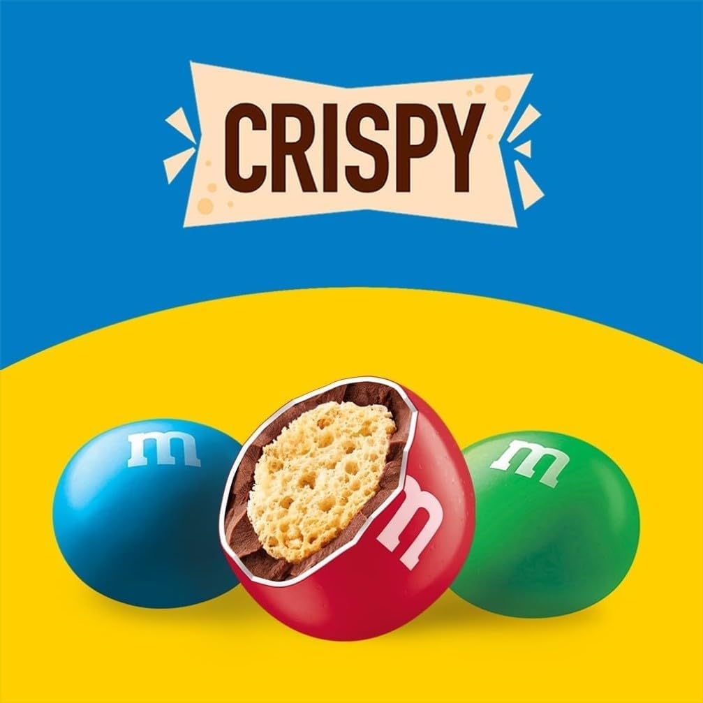 Detalle de M&M's Crispy Confetti al Cioccolato con Riso Soffiato – 24 bustine da 36 g (864 g)