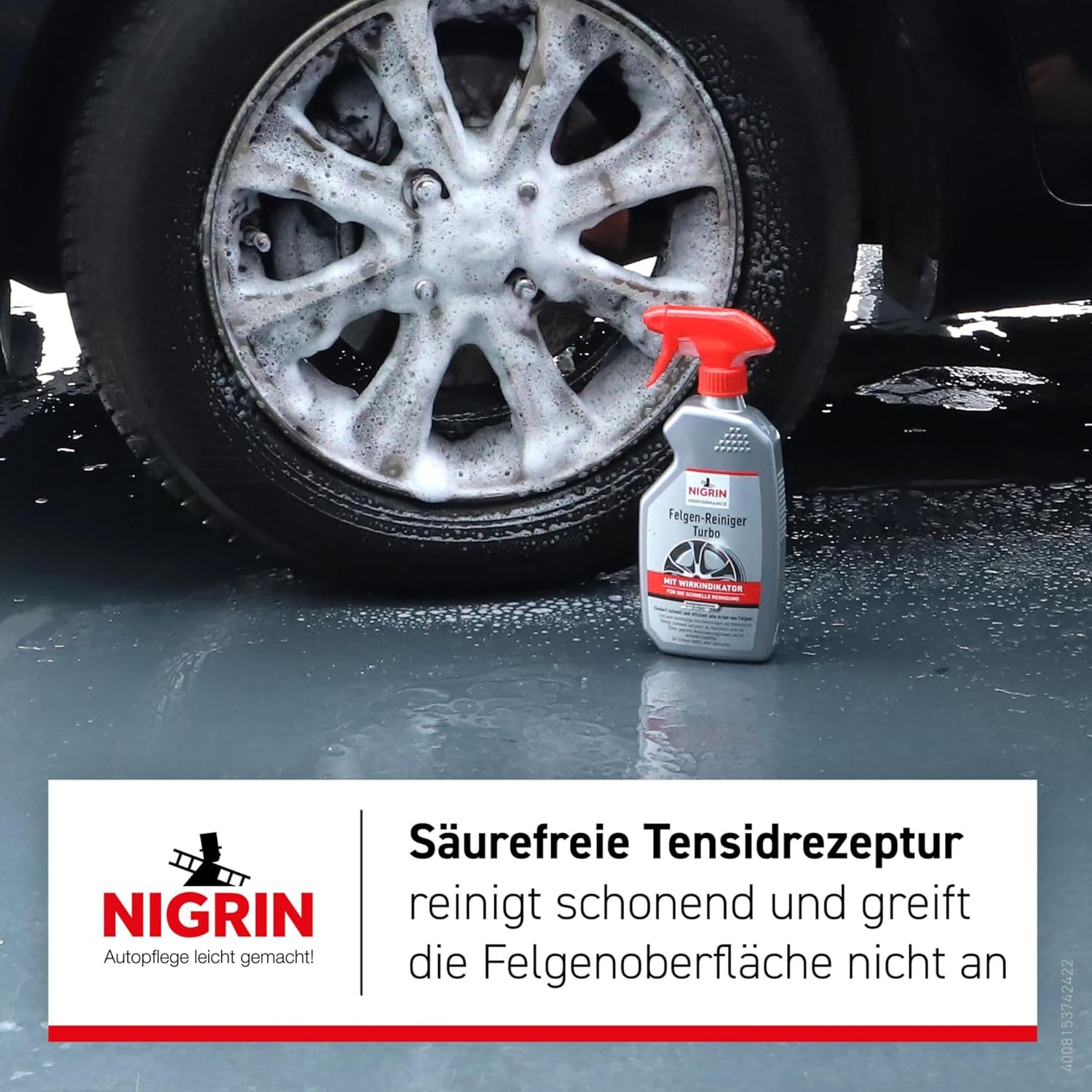 Thumbnail 3 de NIGRIN Performance Turbo Felgenreiniger, 2x 0,5 Liter – selbstaktiver, säurefreier Felgenreiniger