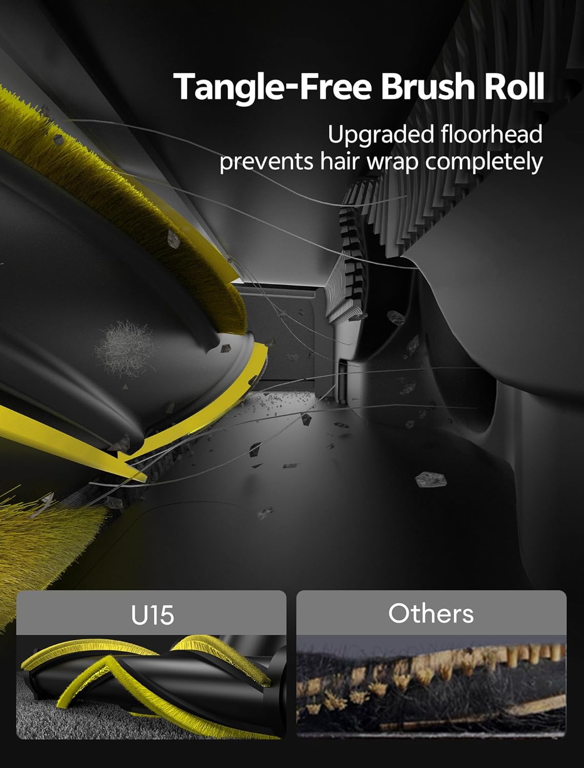 Thumbnail 2 de Ultenic Cordless Vacuum Cleaner 60KPa 580W – Self-standing stick with 65 min runtime, HEPA filtration & anti-tangle brush