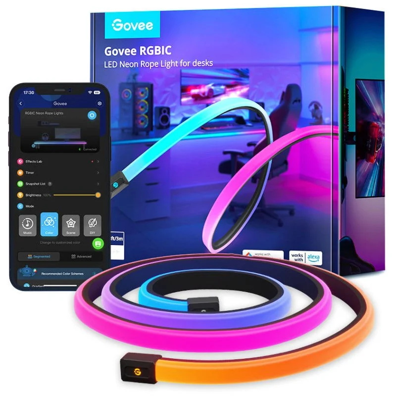 Detalle de Govee H61C3 Tira LED RGB Neon para Mesas Gaming