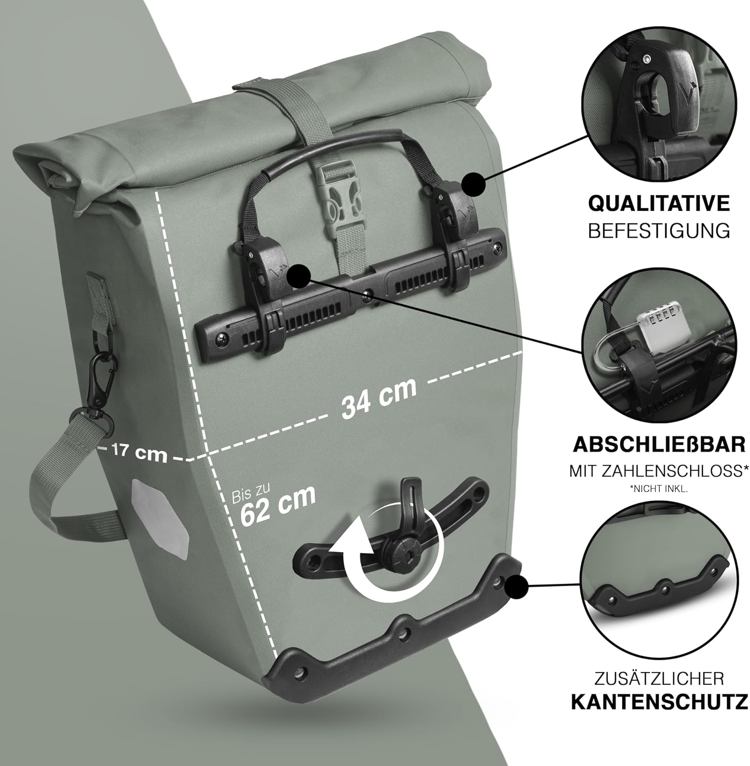 Thumbnail 1 de Valkental Große 28L Gepäcktasche wasserdicht