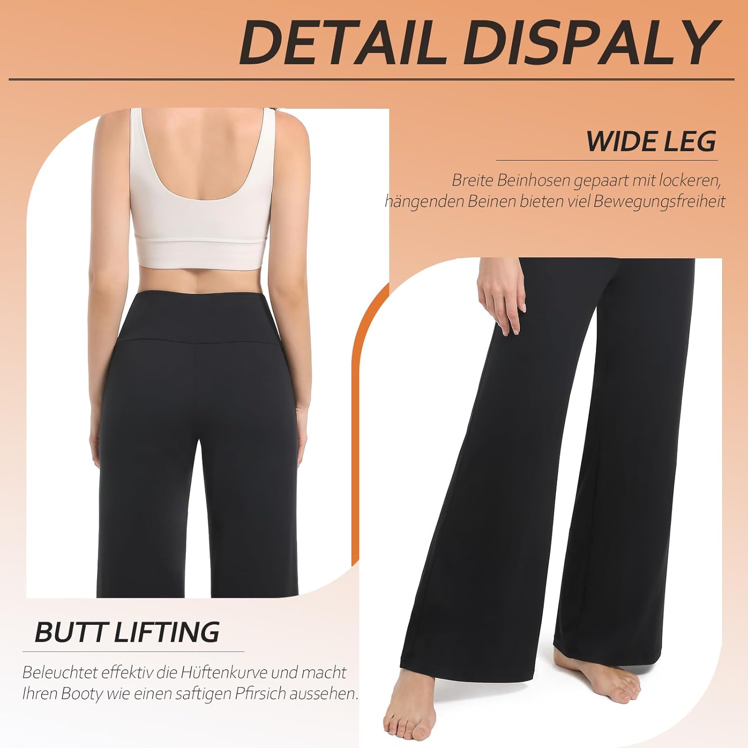 Thumbnail 3 de ACTINPUT Yogahose Damen High Waist – Flared Leggings mit zwei Stoffoptionen