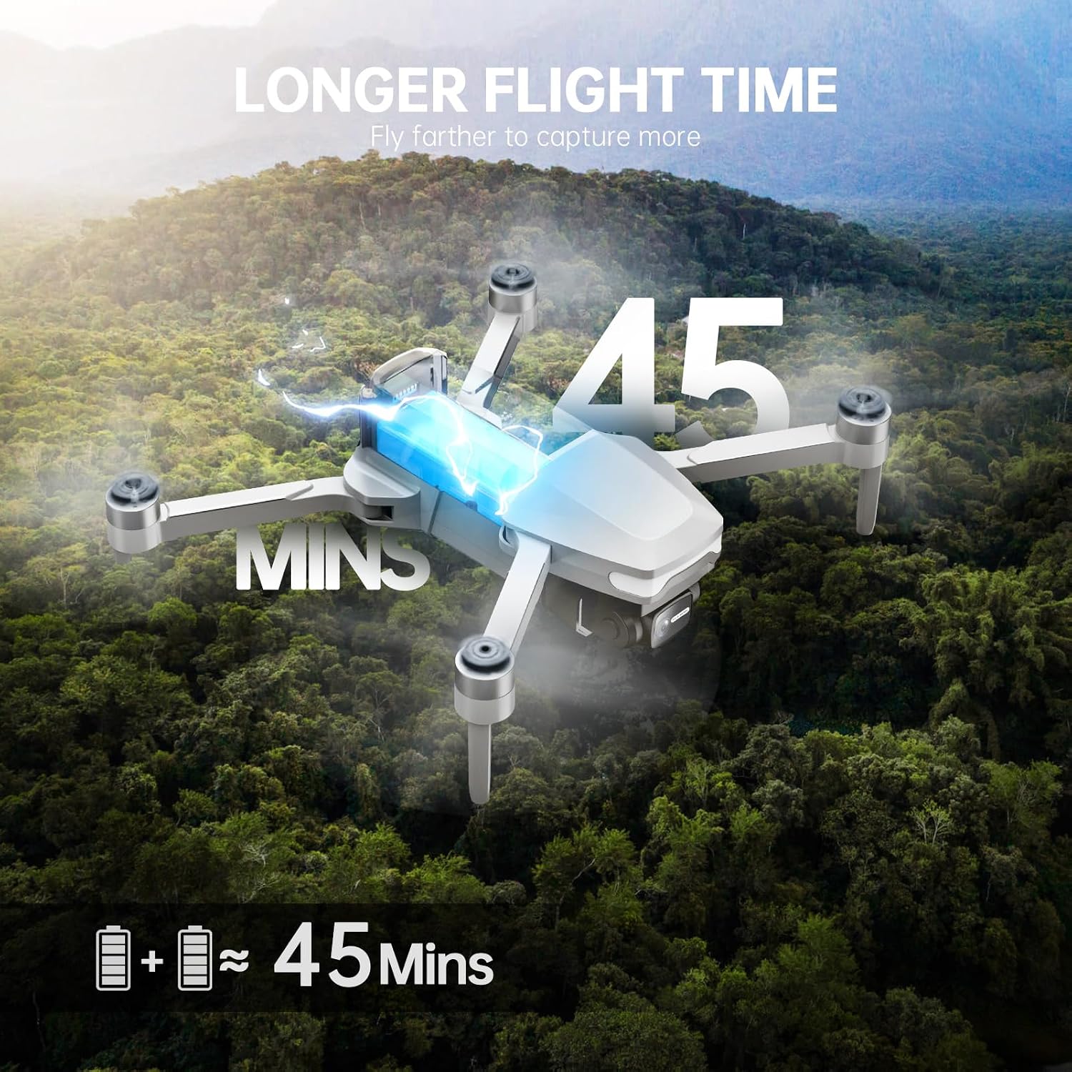 Detalle 2 de Foldable 4K Camera Drone 249g