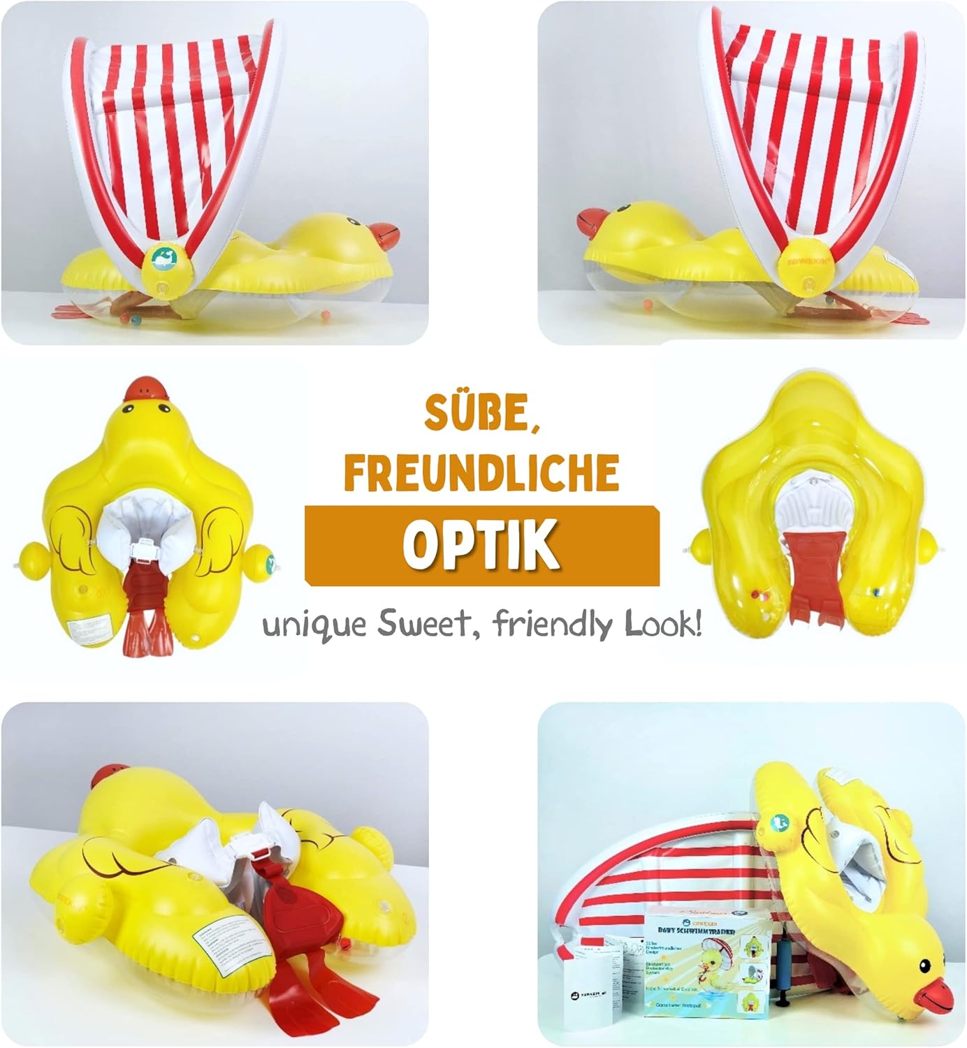 Thumbnail 2 de EDWEKIN Einzigartiger Baby Schwimmtrainer S 🐤