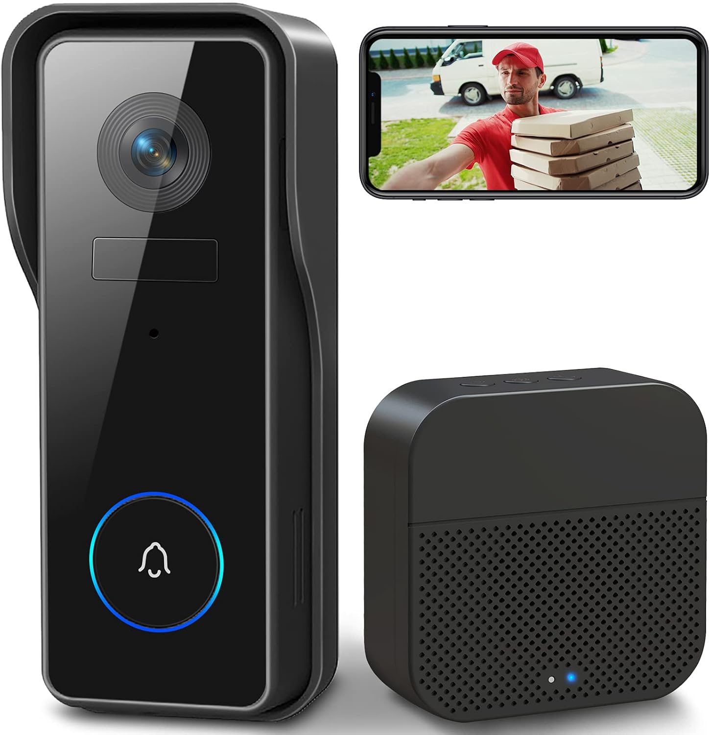 Detalle de XTU 2K HD Wireless Video Doorbell with Chime