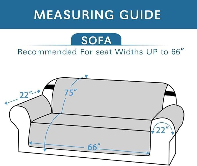 Detalle 2 de H.VERSAILTEX 66" Sofa Protector, Reversible Quilted, Water-Repellent, Pale Oak