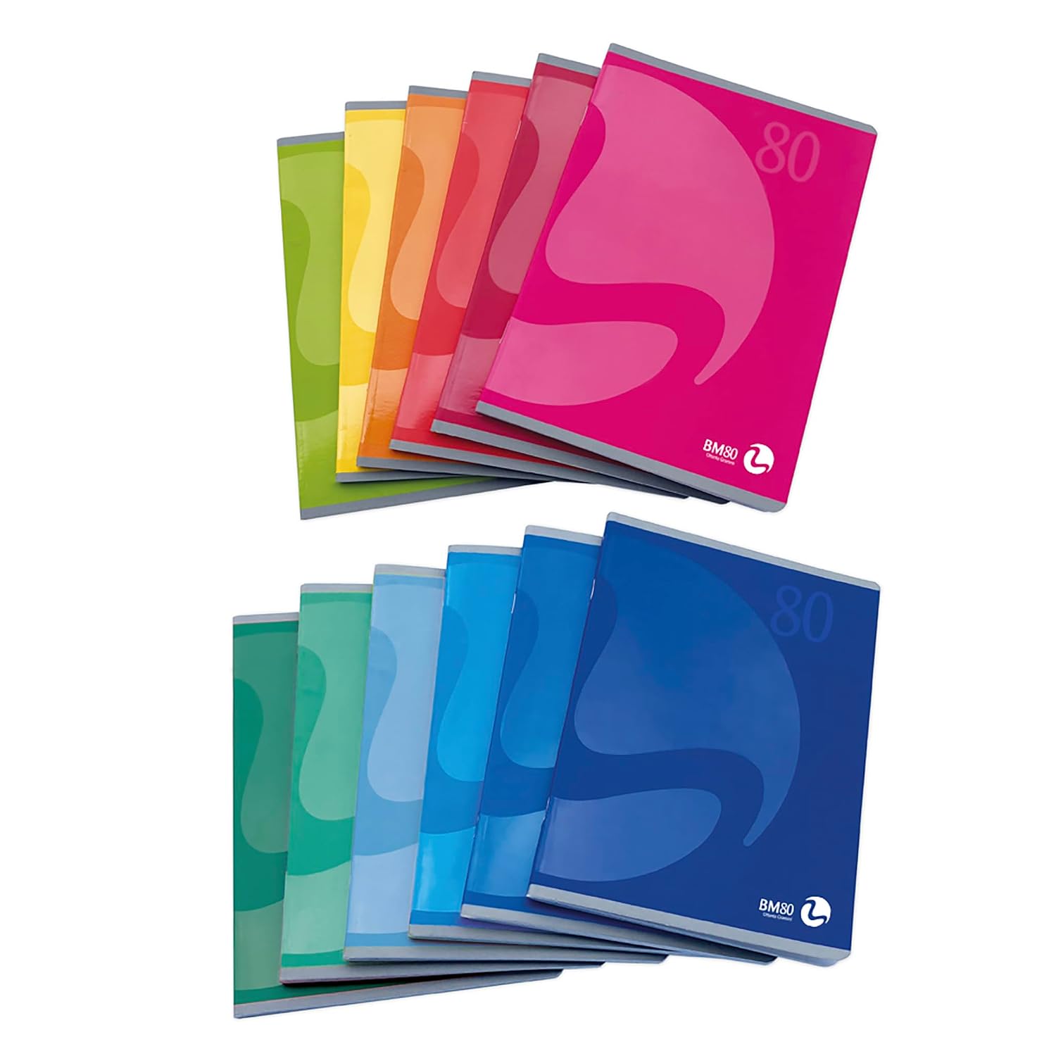 Detalle de BM BeMore Color 80 0110598 – A5-anteckningsbok med 5 mm rutor, 80 g papper, 12-pack