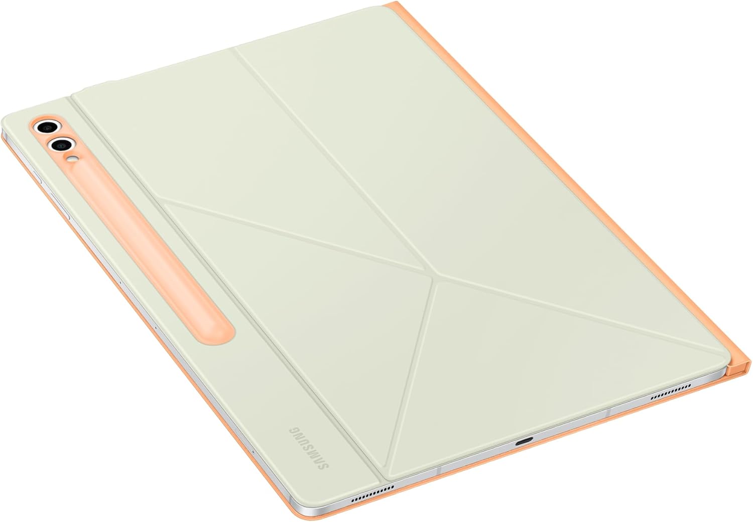 Detalle de Samsung Galaxy Official Smart Book Cover for Galaxy Tab S10 Ultra / S9 Ultra (Orange)