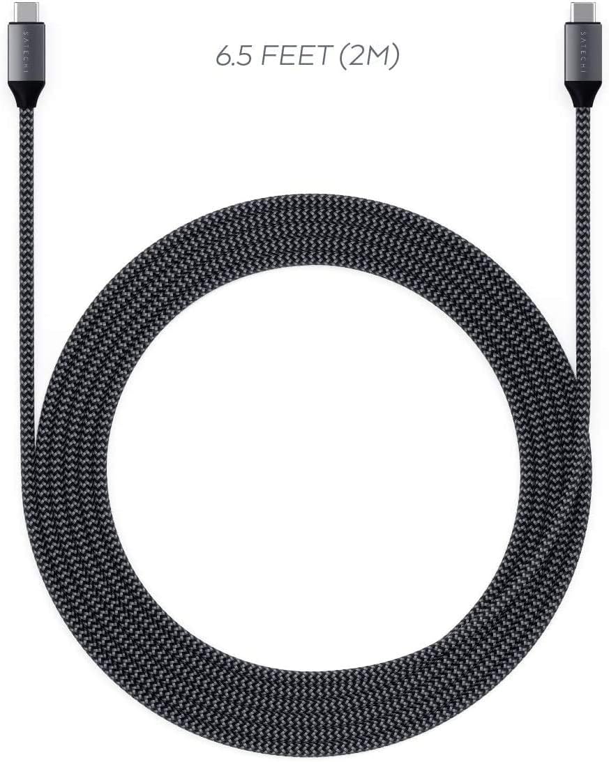 Thumbnail 4 de Satechi USB-C to USB-C Cable 100W (6.5ft/2m) – fast charging with data sync, nylon braided