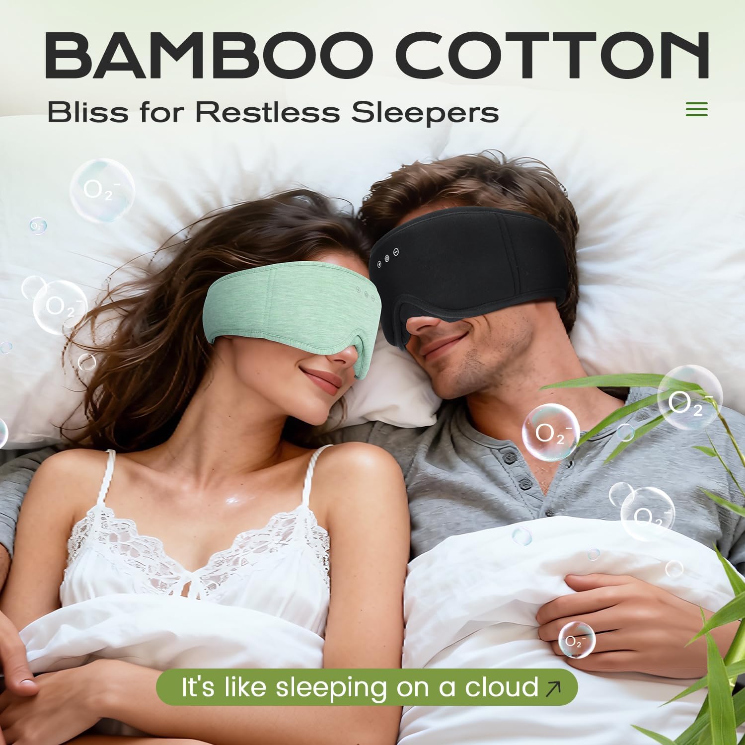Detalle 2 de LC-dolida Bluetooth Sleep Mask 15h