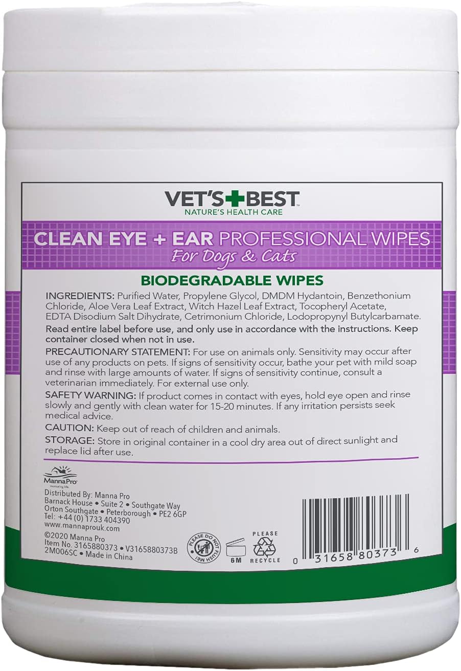 Detalle 2 de Vet's Best Eye and Ear Wipes 160