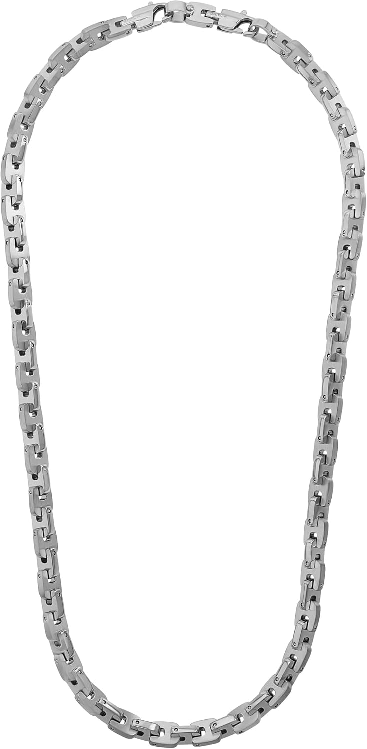 Detalle de s.Oliver Herren Schmuck: Bolde Halskette & Armband aus Edelstahl – Klassisch, Markant und Maskulin