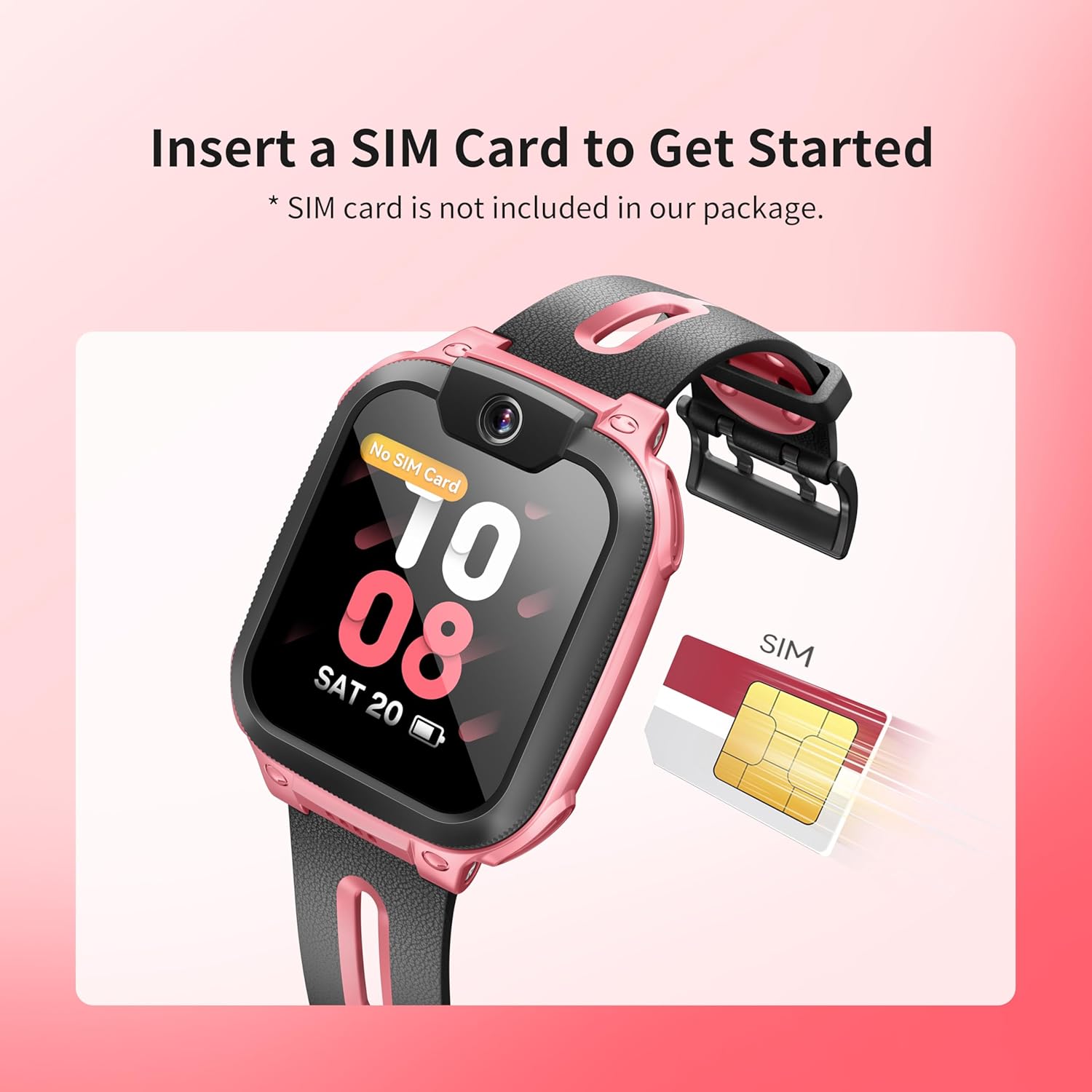 Detalle 2 de imoo Watch Phone Z1: 4G Kids Smartwatch with GPS, Video Calls and IPX8 Durability