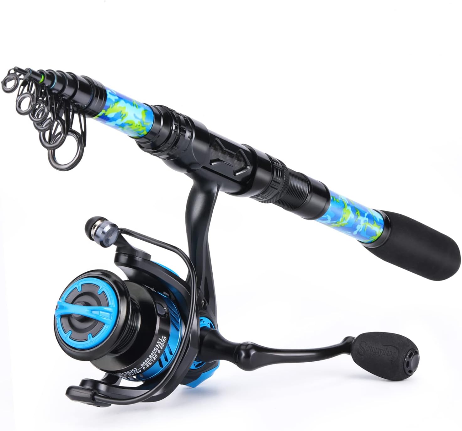 Detalle 2 de Sougayilang Fishing Rod and Reel Combo with Telescopic Pole ⚓