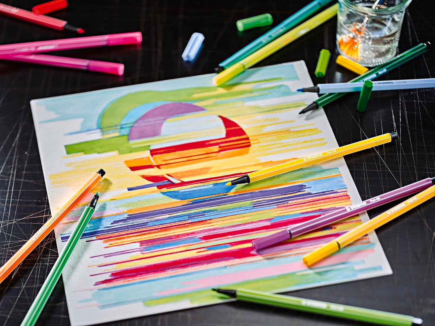 Thumbnail 4 de STABILO Pen 68 ARTY: Pennarello premium con astuccio da 30 colori assortiti
