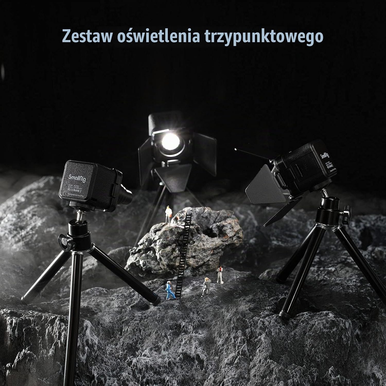 Detalle de SMALLRIG RM01 Kit 3469 – zestaw 3 mini lamp LED 5600K z filtrami