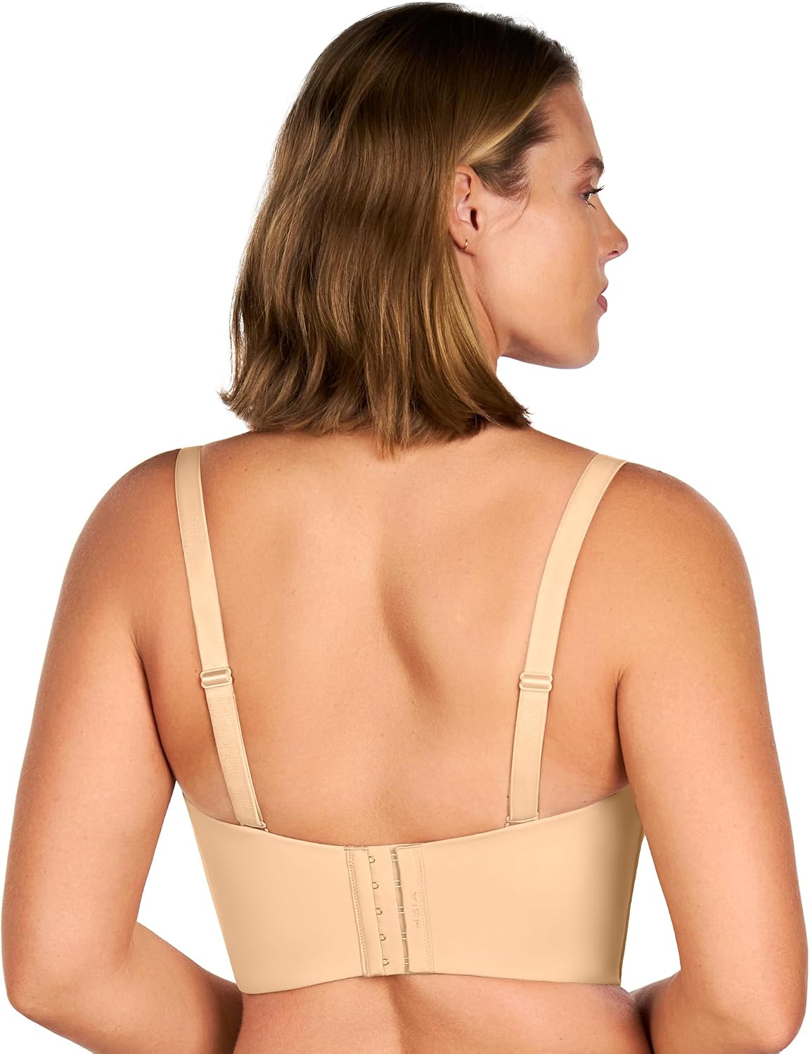 Detalle de HSIA Longline Strapless Bra for Women with Anti-Slip Support and Convertible Straps
