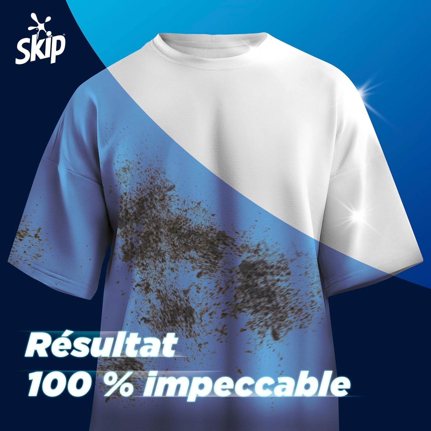 Detalle de Skip Lessive Liquide Active Clean – Propreté impeccable et fraîcheur longue durée, 28 lavages