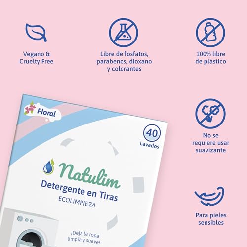 Detalle 2 de Natulim Detergente en Tiras 40 lavados