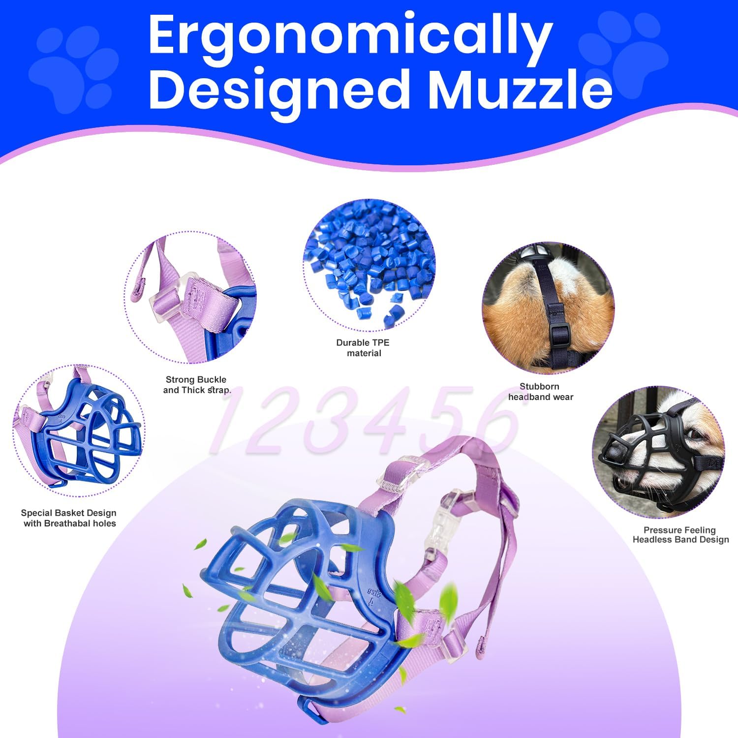 Detalle de Dog Basket Muzzle, Size 1