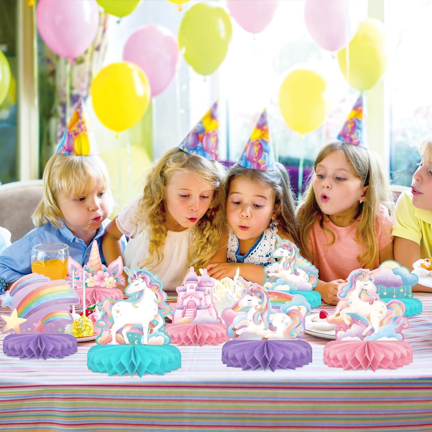Thumbnail 5 de Unicorn Birthday Party Supplies Set ๐